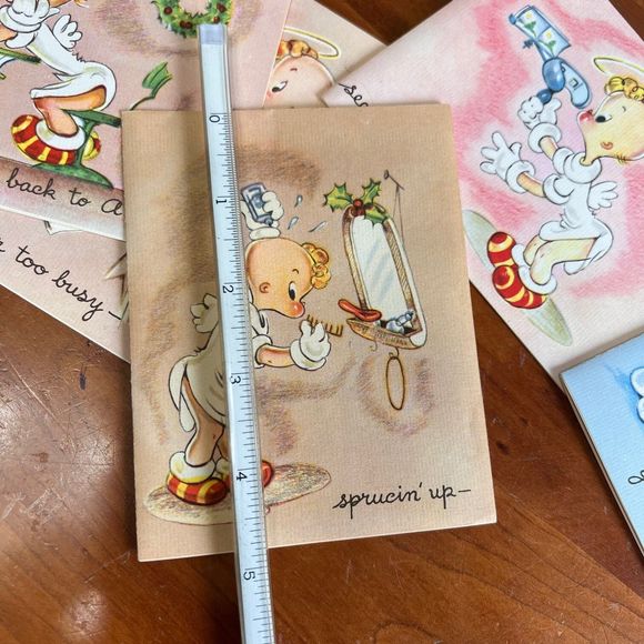 Vintage Christmas Cards Set, Smarty Pants Series Cartoon Christmas Greeting Card - Picture 5 of 10